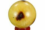 Polished Septarian Sphere - Madagascar #122901-1